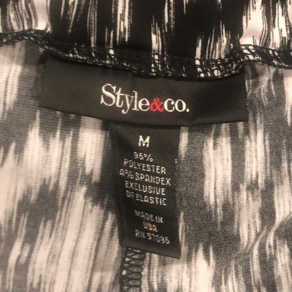 Style & Co Loose Fitting Palazzo Pants Sz M - Picture 5 of 6